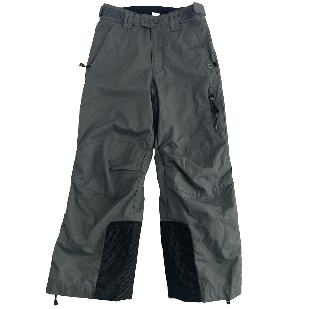 REI Co-op Ski Pant Boy 6-7Y Gray Adjustable Waist Waterproof Insulated Snowboard